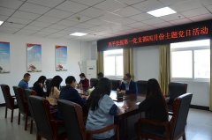 西平法院召开四月份主题党日活动