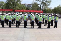 虞城交警城区交通秩序集中整治行动