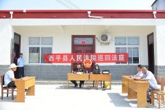 西平法院：巡回审判进乡村 助力化解