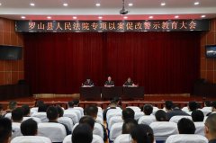 罗山法院召开专项以案促改警示教育